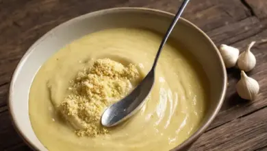 Photo of Как сделать насадку из манки с чесноком
